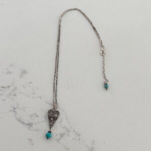 Sterling silver and turquoise necklace